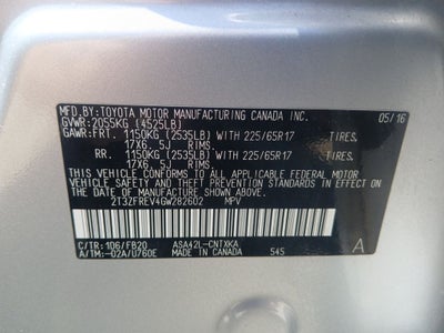 2016 Toyota RAV4 LE