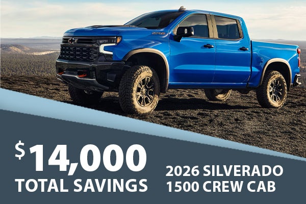 2026 Chevrolet Silverado 1500 $14K Total Savings