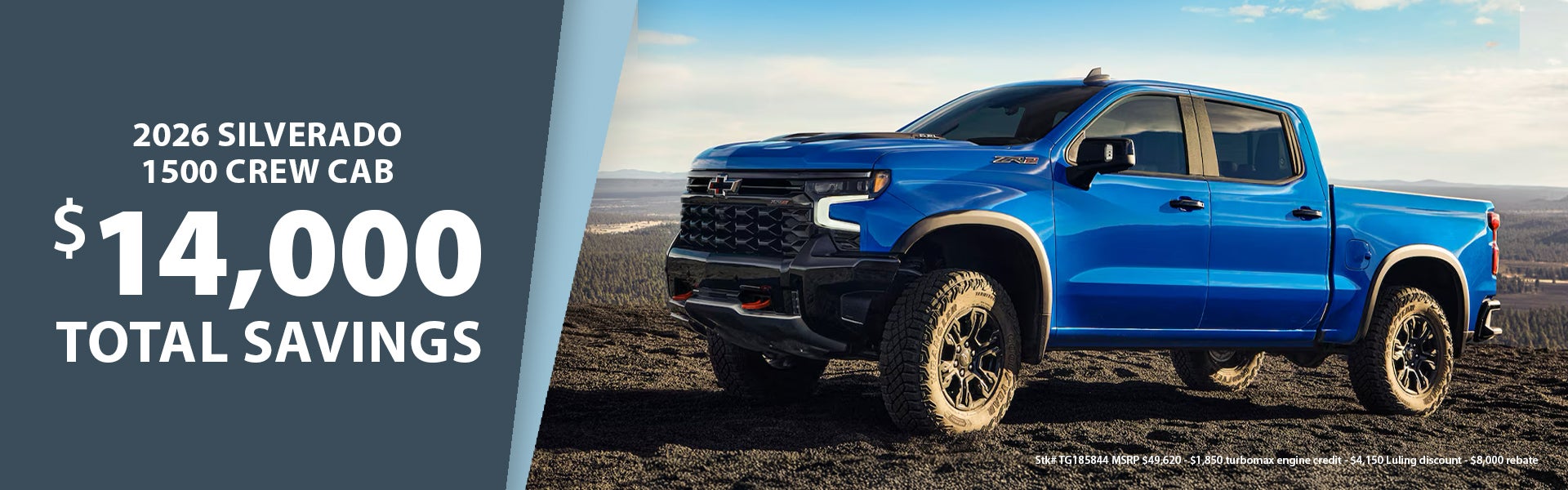 2026 Chevrolet Silverado 1500 $14K Total Savings